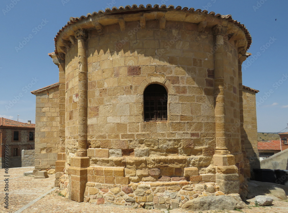 Romanesque Church of San Esteban. (12th century). View of the apse.
Historic city of Avila. Spain. 