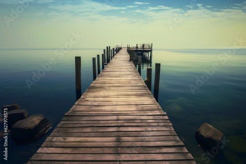 pier at sunset