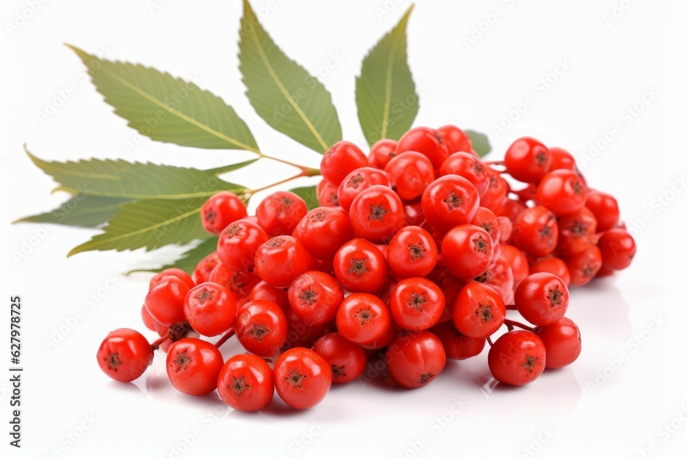Bunch rowan berries fruits. Generate Ai Bunch rowan berries fruits. Generate Ai