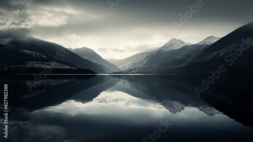 Tranquil and Serene Image of a Lake - AI Generated