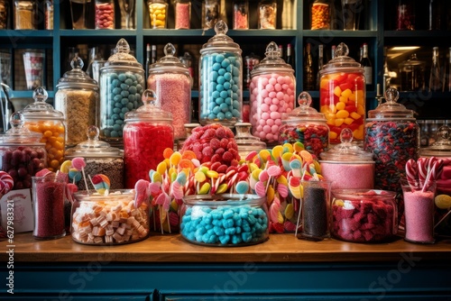 Candy store vintage. Generate Ai