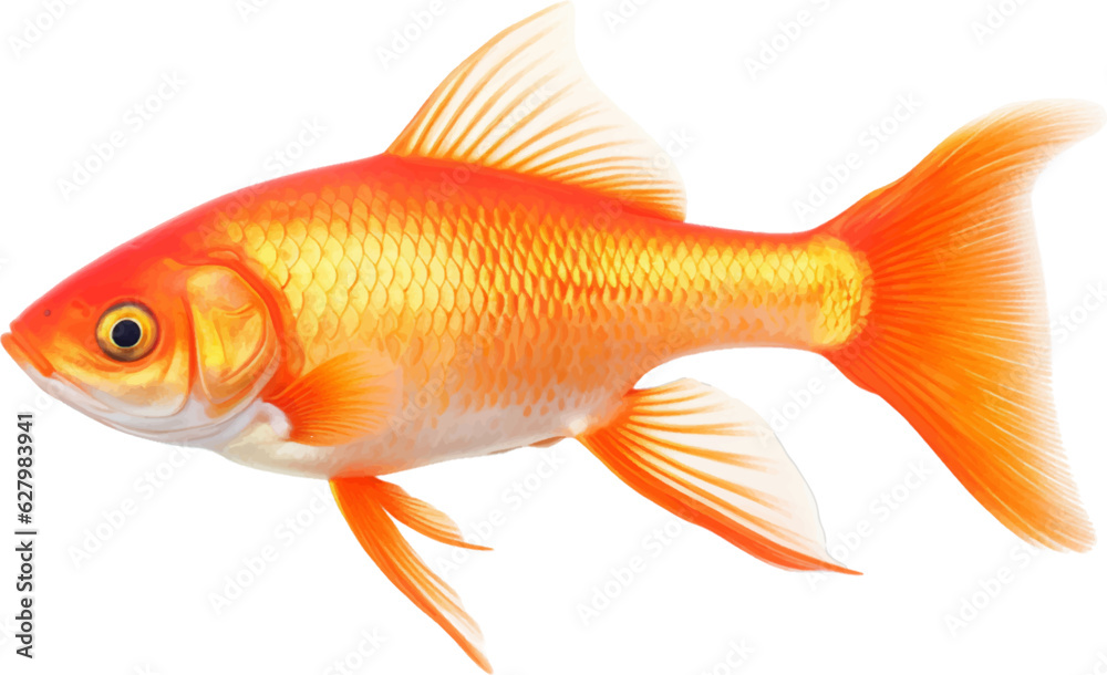 goldfish figure body style white background.
goldfish figure body style white background.