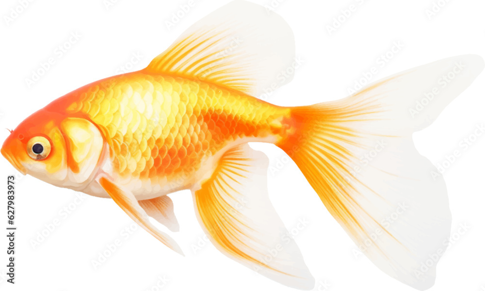 goldfish figure body style white background.
goldfish figure body style white background.