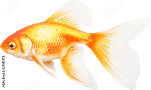 goldfish figure body style white background. 