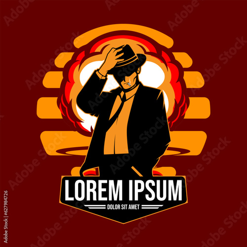 The Father of the Atomic Bomb vector illustration symbol