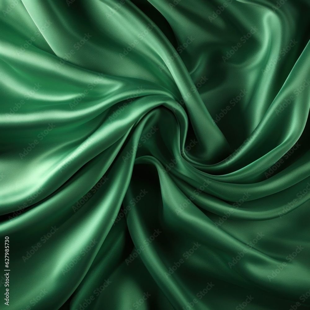 Obraz premium Abstract background luxury green cloth of grunge silk texture satin velvet material, luxurious background or elegant wallpaper