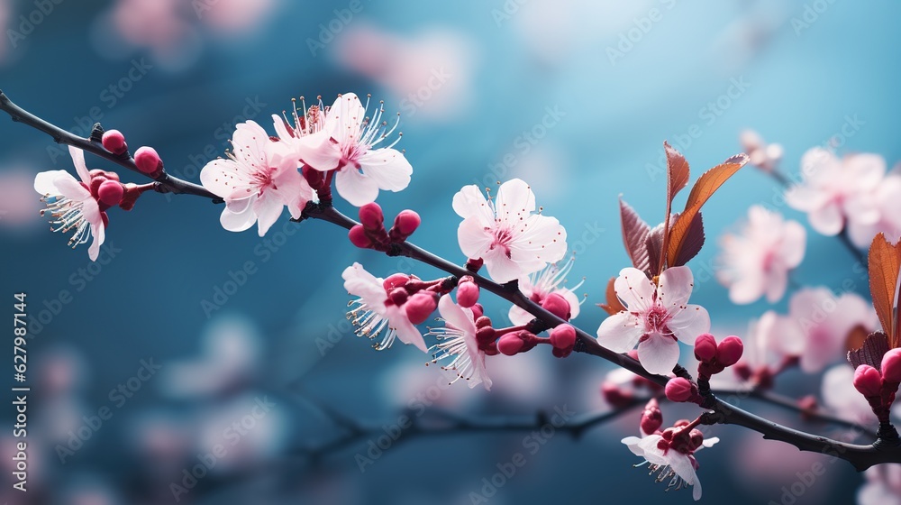 Enjoy the beauty of nature with this spring-themed floral abstract background