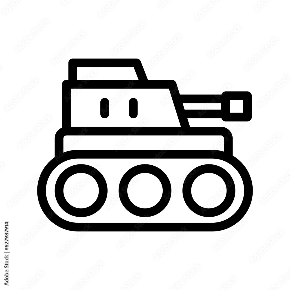 tank line icon illustration vector graphic. Simple element illustration vector graphic, suitable for app, websites, and presentations isolated on white background tank line icon illustration vector graphic. Simple element illustration vector graphic, suitable for app, websites, and presentations isolated on white background