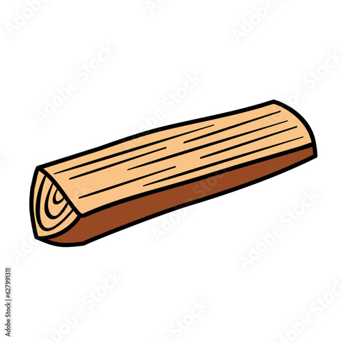 Wooden log icon vector. Wood illustration sign. Tree symbol or logo.