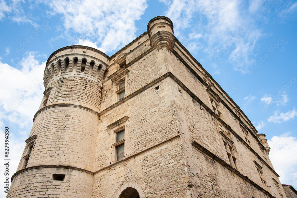 Chateau de Goult castle tower on ancient French town of Gordes