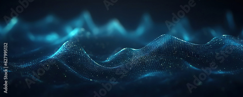 Abstract digital background. Data universe illustration. Ideal for depicting network abilities, technological processes, digital storages, science, education, etc. © Yeti Studio