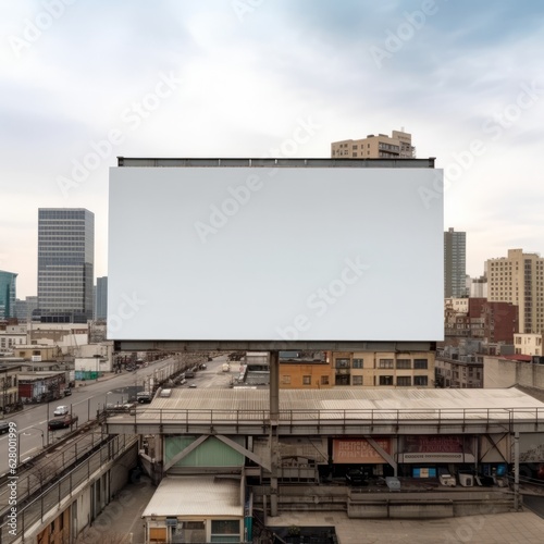 Billboard and Cityscape - AI Generated