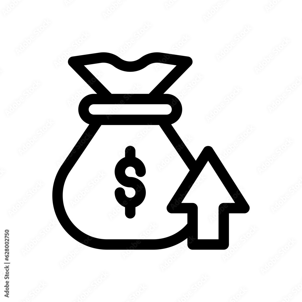 earnings line icon earnings line icon