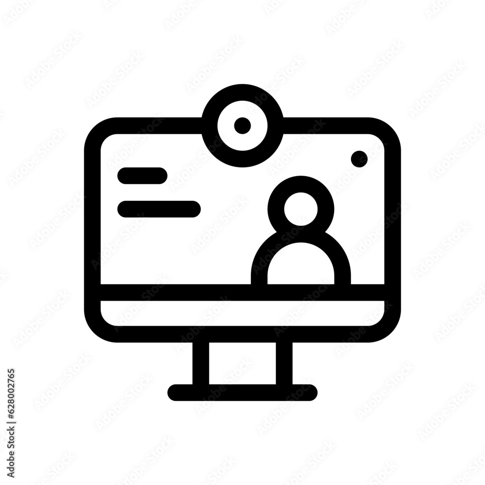 streaming line icon streaming line icon