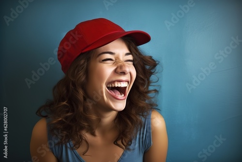 smiling girl with happy face