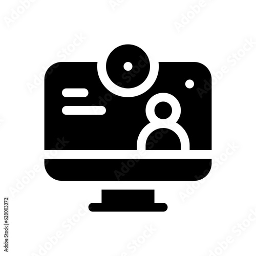 streaming glyph icon