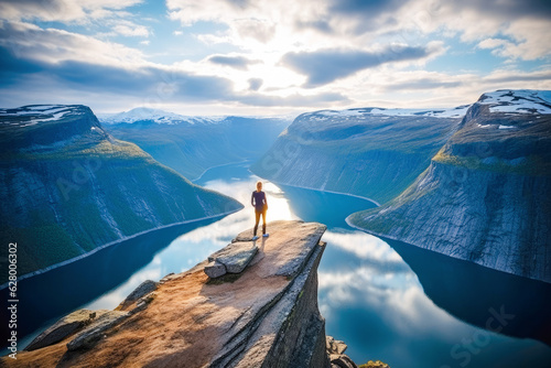 Canvastavla Unraveling Norway's Natural Beauty: Witnessing the Magnificence of Trolltunga's