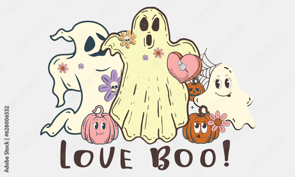 Obraz premium Retro Halloween Sublimation Bundle