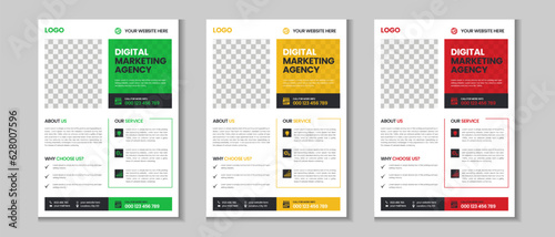 Colorful corporate and business flyer collection, corporate poster, flyer bundle, mega set brochure, annual report, proposal, leaflet, company profile, marketing poster and a4 layout with mockup