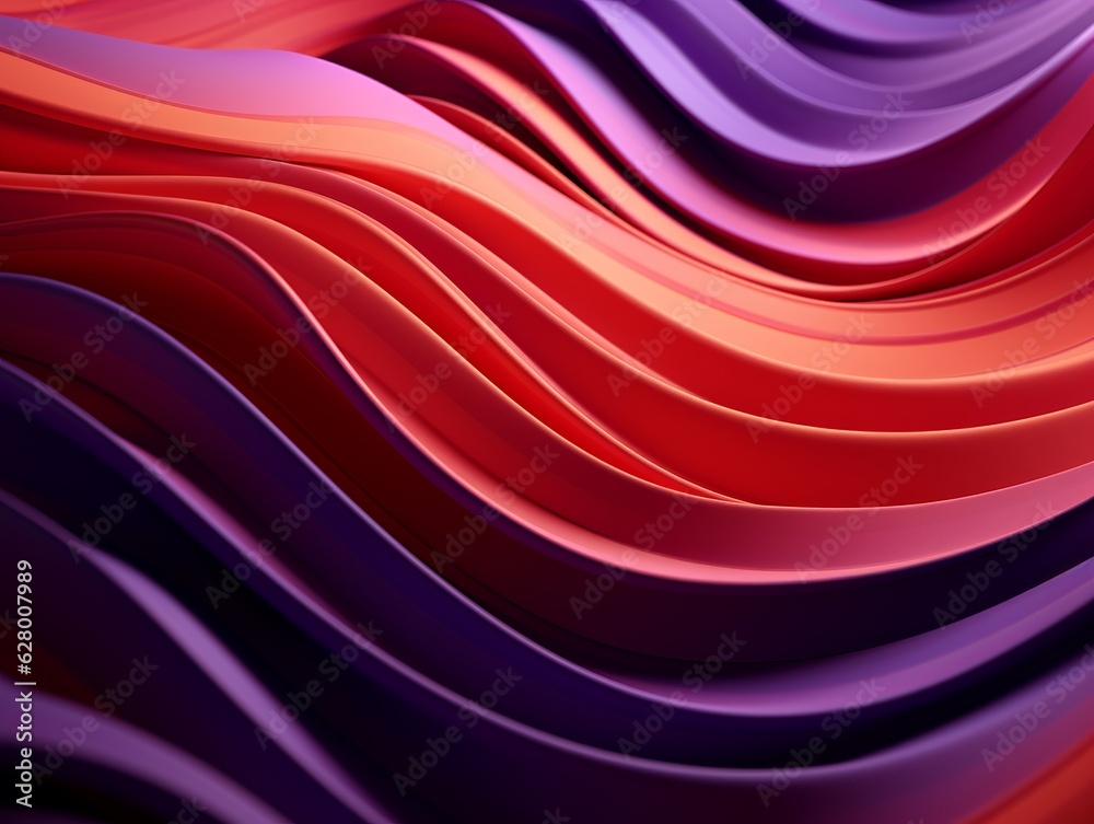 Red and purple wave shaped abstract background. Generative ai Red and purple wave shaped abstract background. Generative ai