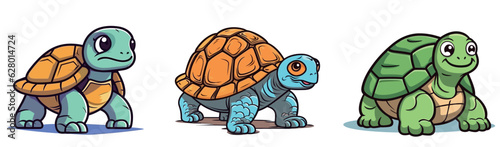 Cute Giant turtle Illustration Portfolio