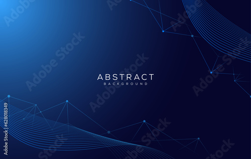 geometric abstract dark blue background with lines