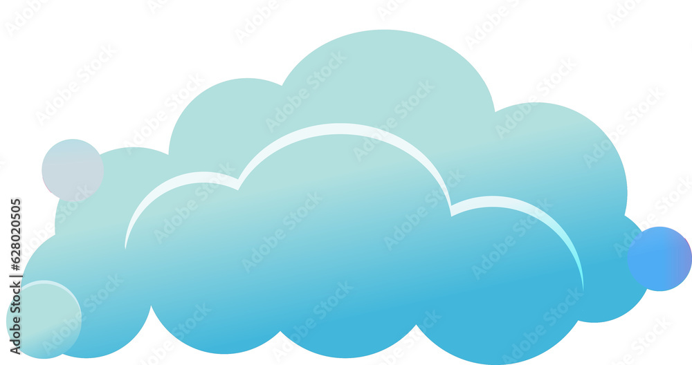 Cloud in cartoon style. Cloud in cartoon style.