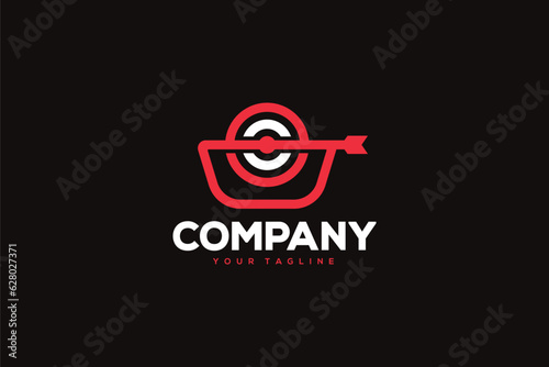 Security Logo Design - Weapon Logo Design Template

