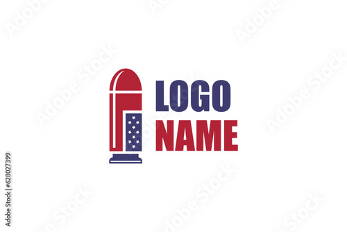 Security Logo Design - Weapon Logo Design Template
