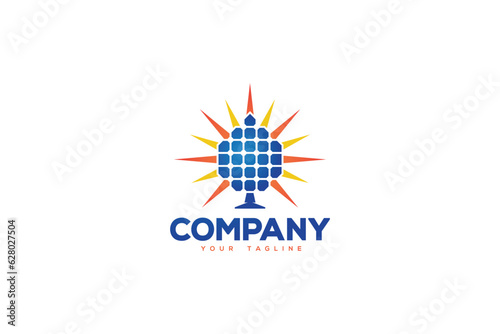 Solar Pannel Logo Design - Logo Design Template