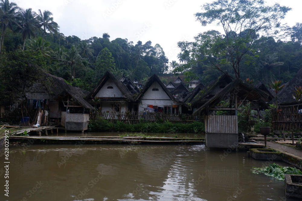 A view of the traditional village of Kampung Naga in Tasik Malaya, West Java A view of the traditional village of Kampung Naga in Tasik Malaya, West Java