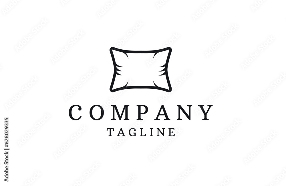 Pillow logo icon design template flat vector Pillow logo icon design template flat vector