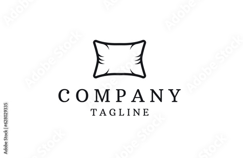 Pillow logo icon design template flat vector