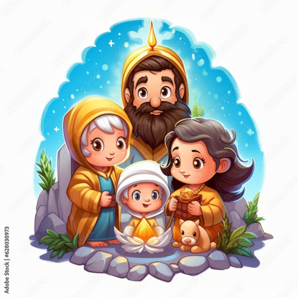 Christmas Themed Character Graphics Element created with Generative AI Christmas Themed Character Graphics Element created with Generative AI