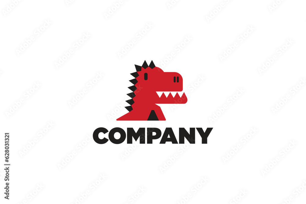 Dinosaur Logo Design - Creature Logo Design Template
