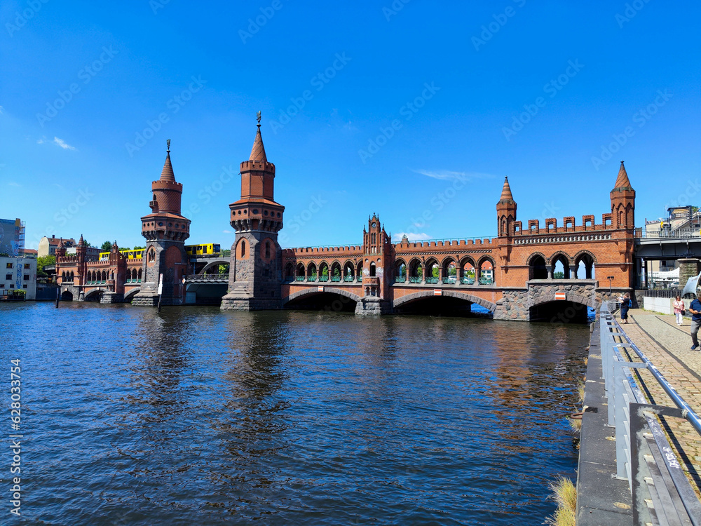 Oberbaum bridge at Berlin on Germany Oberbaum bridge at Berlin on Germany
