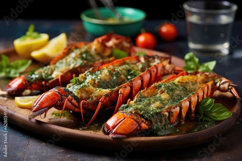 lobster grilling on a beach bbq setup