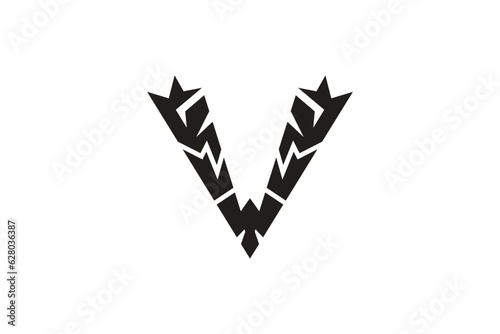 Free Download Letter V Logo Design - Logo Design Template	
 - GFXLoad