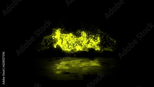 New year 2024 with Glitched design motion graphic. Distorted glitch style modern background. Available in 4K FullHD video render footage