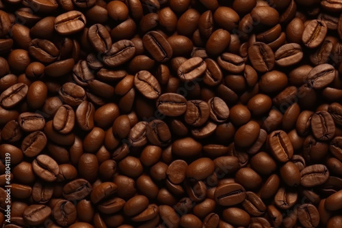 Aromatic Coffee Beans from Above