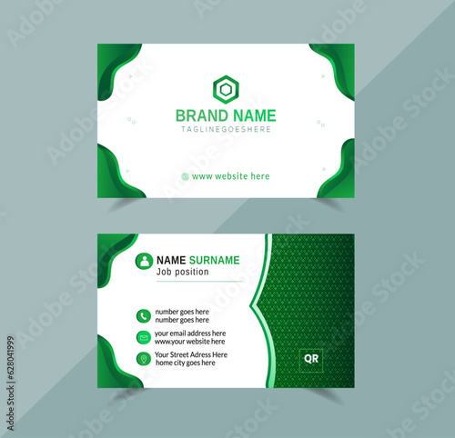 modern business card layout design for business company.