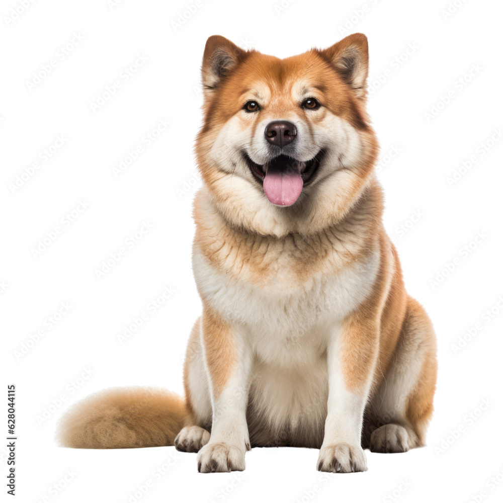 shiba dog isolated on transparent background cutout