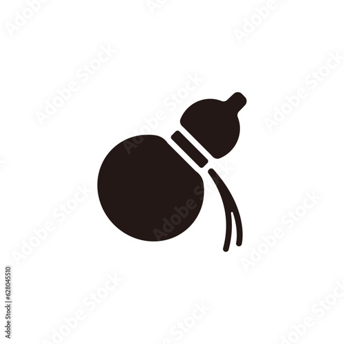 Gourd icon.Flat silhouette version.