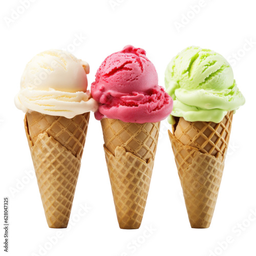 Ice cream cone isolated