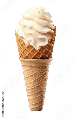 Ice cream cone isolated