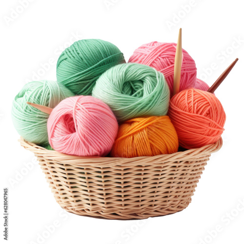 Knitting kit isolated