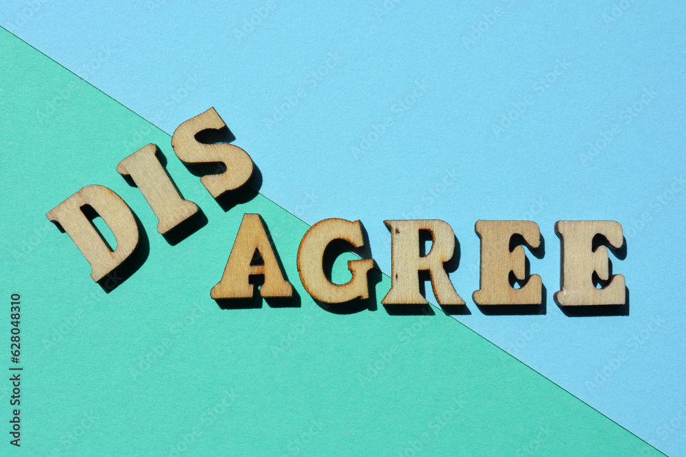 Agree, Disagree, words as banner headline Agree, Disagree, words as banner headline