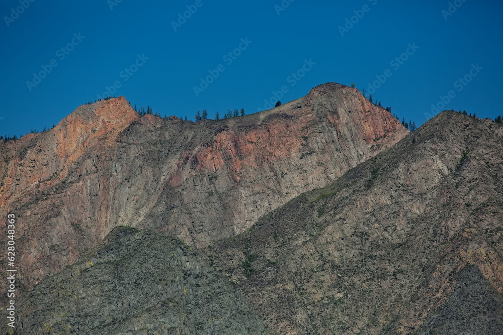 Peaks of the Altai mountains.