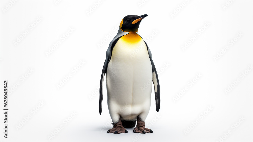 Fototapeta premium penguin isolated on white background. Generative Ai. 