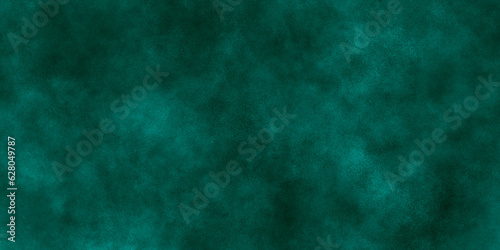 Dark green abstract background. Black and green grunge texture, Brush stroked painting green Watercolor paper texture,Paint leaks and ombre effects.